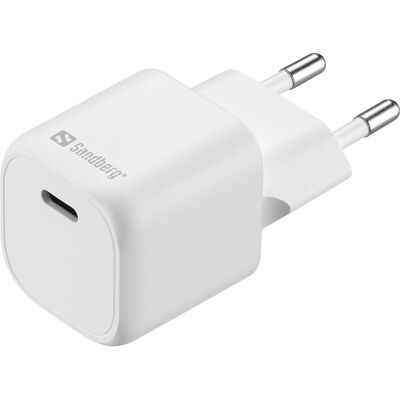 Sandberg USB-C AC, Charger, PD30W, EU (30 W, 1 Port), USB Ladegerät, Weiss Sandberg USB-C AC, Charger, PD30W, EU (30 W, 1 Port), USB Ladegerät, Weiss
