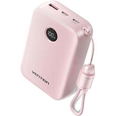 Vention POWER BANK USB 20000MAH 22.5W/PINK FKBP0-C (20000 mAh, 22.50 W, 77 Wh), Powerbank, Rot, Pink Vention POWER BANK USB 20000MAH 22.5W/PINK FKBP0-C (20000 mAh, 22.50 W, 77 Wh), Powerbank, Rot, Pink
