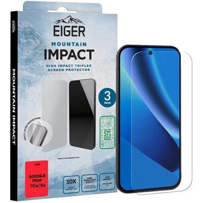 Eiger Schutzglas Pixel 10a (3 Stück) (3 Stk., Google Pixel 10a, Google Pixel 9a), Smartphone Schutzfolie, Transparent Eiger Schutzglas Pixel 10a (3 Stück) (3 Stk., Google Pixel 10a, Google Pixel 9a), Smartphone Schutzfolie, Transparent