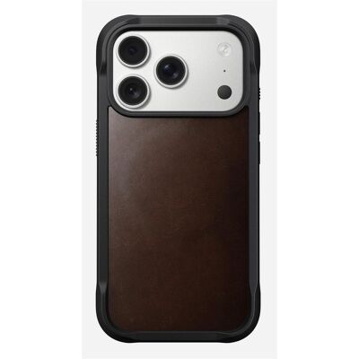Nomad Rugged Leather Case - Lederhülle für iPhone Pro, Horween Leder (Apple iPhone 17 Pro), Smartphone Hülle, Schwarz Nomad Rugged Leather Case - Lederhülle für iPhone Pro, Horween Leder (Apple iPhone 17 Pro), Smartphone Hülle, Schwarz