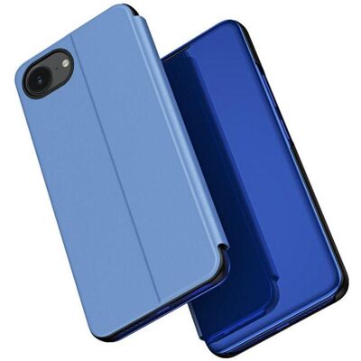 Hurtel Back panel cover Clear View Case for iPhone 16e Flip Cover - Blue (Apple iPhone 16e, Apple iPhone 17e), Smartphone Hülle, Blau, Transparent Hurtel Back panel cover Clear View Case for iPhone 16e Flip Cover - Blue (Apple iPhone 16e, Apple iPhone 17e), Smartphone Hülle, Blau, Transparent