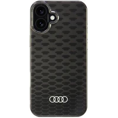AUDI iPhone 16 Plus Schwarze Synthetisches Leder Robuste Hülle - Handyhülle AUDI iPhone 16 Plus Schwarze Synthetisches Leder Robuste Hülle - Handyhülle