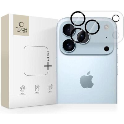 Tech-Protect Cam Fit+ (1 Stk., Apple iPhone 17 Pro Max), Smartphone Schutzfolie, Transparent Tech-Protect Cam Fit+ (1 Stk., Apple iPhone 17 Pro Max), Smartphone Schutzfolie, Transparent