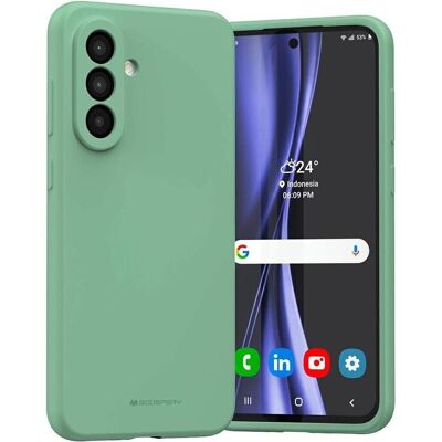 Mercury Etui Silicone Sam A56 zielony/green (Samsung Galaxy A56), Smartphone Hülle, Grün Mercury Etui Silicone Sam A56 zielony/green (Samsung Galaxy A56), Smartphone Hülle, Grün