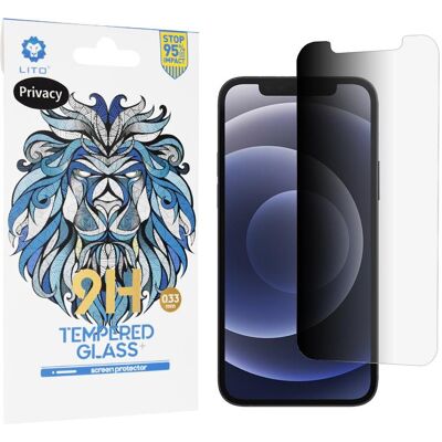 Lito - 2.5D Classic Glass - iPhone 12 / iPhone 12 Pro - Privacy (Apple iPhone 12, Apple iPhone 12 Pro), Smartphone Schutzfolie, Transparent Lito - 2.5D Classic Glass - iPhone 12 / iPhone 12 Pro - Privacy (Apple iPhone 12, Apple iPhone 12 Pro), Smartphone Schutzfolie, Transparent