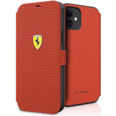 Acer Ferrari FESPEFLBKP12SRE iPhone 12 mini 5,4" czerwony/red book On Track Perforated (Apple iPhone 12 mini), Smartphone Hülle, Rot Acer Ferrari FESPEFLBKP12SRE iPhone 12 mini 5,4" czerwony/red book On Track Perforated (Apple iPhone 12 mini), Smartphone Hülle, Rot