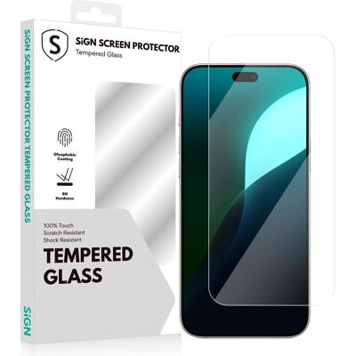 SiGN Screen Protector in Tempered Glass for iPhone 17 Pro Max (Apple iPhone 17 Pro Max), Smartphone Schutzfolie SiGN Screen Protector in Tempered Glass for iPhone 17 Pro Max (Apple iPhone 17 Pro Max), Smartphone Schutzfolie