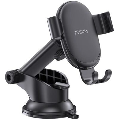 Yesido - Car Holder (C120) - Gravity Grip, Extendable Arm for Dashboard, Windshield - Black, Smartphone Halterung, Schwarz Yesido - Car Holder (C120) - Gravity Grip, Extendable Arm for Dashboard, Windshield - Black, Smartphone Halterung, Schwarz