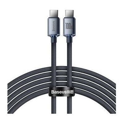 Baseus CAJY000701 Crystal Shine Series Datenkabel USB-C - USB-C 100W 2m Schwarz (Schadenspaket) (2 m, 100 W), USB Kabel Baseus CAJY000701 Crystal Shine Series Datenkabel USB-C - USB-C 100W 2m Schwarz (Schadenspaket) (2 m, 100 W), USB Kabel