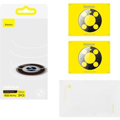 Baseus 0.3mm Full-frame Lens Film (2 Stk., Huawei Mate 40 Pro, Huawei P40 Pro), Smartphone Schutzfolie, Transparent Baseus 0.3mm Full-frame Lens Film (2 Stk., Huawei Mate 40 Pro, Huawei P40 Pro), Smartphone Schutzfolie, Transparent