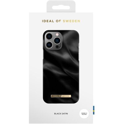iDeal Of Sweden Designer Hard-Cover Black Satin (Apple iPhone 12 Pro Max, Apple iPhone 13 Pro Max), Smartphone Hülle, Schwarz iDeal Of Sweden Designer Hard-Cover Black Satin (Apple iPhone 12 Pro Max, Apple iPhone 13 Pro Max), Smartphone Hülle, Schwarz