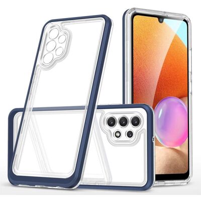 Hurtel Klare 3in1 Hülle für Samsung Galaxy A72 4G Frame Gel Cover Blau (Samsung Galaxy A72), Smartphone Hülle, Blau, Transparent Hurtel Klare 3in1 Hülle für Samsung Galaxy A72 4G Frame Gel Cover Blau (Samsung Galaxy A72), Smartphone Hülle, Blau, Transparent
