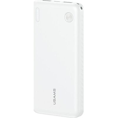 Usams PB83 Power Bank 2xUSB-A 1xUSB-C 10000mAh white (10000 mAh, 37 Wh), Powerbank, Weiss Usams PB83 Power Bank 2xUSB-A 1xUSB-C 10000mAh white (10000 mAh, 37 Wh), Powerbank, Weiss