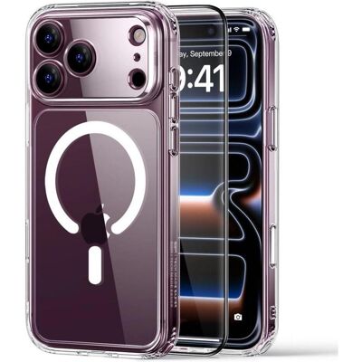 ESR - Classic Hybrid HaloLock + Screen Protector - iPhone 18 Pro / iPhone 17 Pro - Clear (Apple iPhone 17 Pro, Apple iPhone 18 Pro), Smartphone Hülle, Transparent ESR - Classic Hybrid HaloLock + Screen Protector - iPhone 18 Pro / iPhone 17 Pro - Clear (Apple iPhone 17 Pro, Apple iPhone 18 Pro), Smartphone Hülle, Transparent