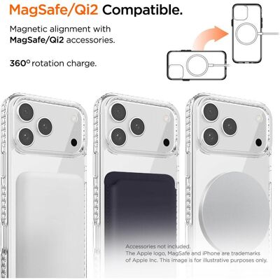 Eiger Ice Grip MagSafe (Apple iPhone 17 Pro, Apple iPhone 18 Pro), Smartphone Hülle, Transparent Eiger Ice Grip MagSafe (Apple iPhone 17 Pro, Apple iPhone 18 Pro), Smartphone Hülle, Transparent