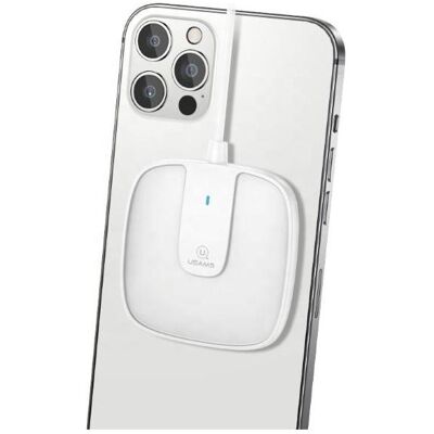 Usams Ultra-thin Magnetic Fast Wireless Charger (15 W), Wireless Charger, Weiss Usams Ultra-thin Magnetic Fast Wireless Charger (15 W), Wireless Charger, Weiss