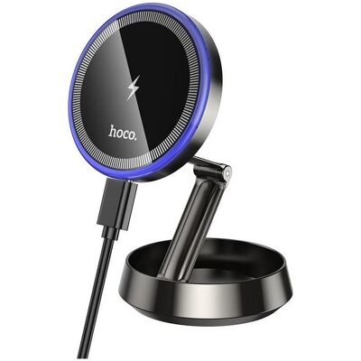 Hoco Autohalterung Kabelloser Autotelefonhalter kompatibel mit Magsafe 15W Armaturenbrett HW33 grau, Smartphone Halterung Hoco Autohalterung Kabelloser Autotelefonhalter kompatibel mit Magsafe 15W Armaturenbrett HW33 grau, Smartphone Halterung