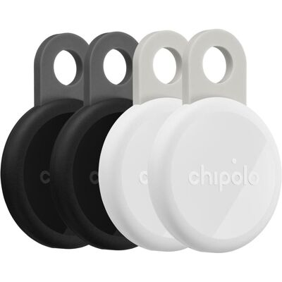 Chipolo LOOP Schwarz/Weiss 4-Pack (Apple Find My, Google Find Hub), Tracker, Weiss, Schwarz Chipolo LOOP Schwarz/Weiss 4-Pack (Apple Find My, Google Find Hub), Tracker, Weiss, Schwarz