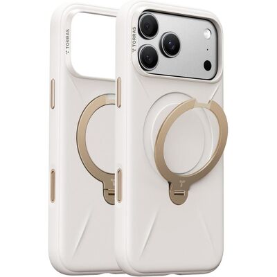 Torras OStand Q3 Silicone (Apple iPhone 17 Pro Max, Apple iPhone 18 Pro Max), Smartphone Hülle, Weiss Torras OStand Q3 Silicone (Apple iPhone 17 Pro Max, Apple iPhone 18 Pro Max), Smartphone Hülle, Weiss