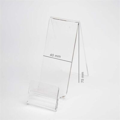 Partner Telecom Other OEM Plexi Vertical Holder / phone stand with Place for Price, Smartphone Halterung Partner Telecom Other OEM Plexi Vertical Holder / phone stand with Place for Price, Smartphone Halterung