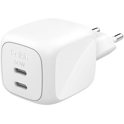 Belkin BoostCharge Pro (50 W, 2 Ports), USB Ladegerät, Weiss Belkin BoostCharge Pro (50 W, 2 Ports), USB Ladegerät, Weiss