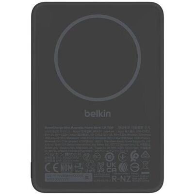Belkin Boostcharge Slim Magn Powerbank (10000 mAh, 7.50 W, 38.70 Wh), Powerbank, Schwarz Belkin Boostcharge Slim Magn Powerbank (10000 mAh, 7.50 W, 38.70 Wh), Powerbank, Schwarz