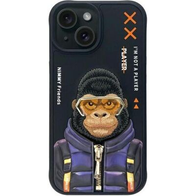 Audi Nimmy case iPhone 15 6.1" black Cool&Cute 2.0 Monkey (Apple iPhone 15), Smartphone Hülle, Schwarz Audi Nimmy case iPhone 15 6.1" black Cool&Cute 2.0 Monkey (Apple iPhone 15), Smartphone Hülle, Schwarz