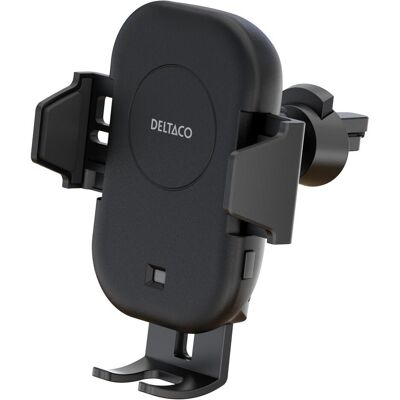 Deltaco Wireless car charger 15 W automatic open and close dual mounts black, Auto Adapter, Schwarz Deltaco Wireless car charger 15 W automatic open and close dual mounts black, Auto Adapter, Schwarz