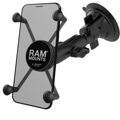 RAM Mounts X-Grip Saugnapf Phablet Halterung mit B-Kugel (RAM-B-166-UN10U), schw..., Smartphone Halterung RAM Mounts X-Grip Saugnapf Phablet Halterung mit B-Kugel (RAM-B-166-UN10U), schw..., Smartphone Halterung