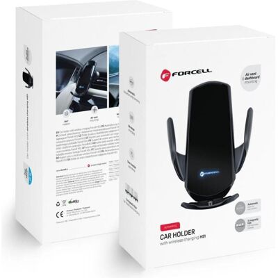 Forcell HS1 Autohalterung – Kabelloses Laden – Automatischer Sensor – Magnetadapter – 15 W – Schwarz, Auto Adapter, Schwarz Forcell HS1 Autohalterung – Kabelloses Laden – Automatischer Sensor – Magnetadapter – 15 W – Schwarz, Auto Adapter, Schwarz