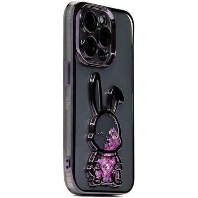 iLike iPhone 15 Pro Max Silicone Case Print Desire Rabbit (Apple iPhone 15 Pro Max), Smartphone Hülle, Violett iLike iPhone 15 Pro Max Silicone Case Print Desire Rabbit (Apple iPhone 15 Pro Max), Smartphone Hülle, Violett