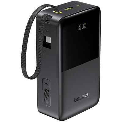 Baseus EnerFill FC51 Bipow 2 Pro Cable 30000mAh Cosmic Black (30000 mAh), Powerbank, Schwarz Baseus EnerFill FC51 Bipow 2 Pro Cable 30000mAh Cosmic Black (30000 mAh), Powerbank, Schwarz