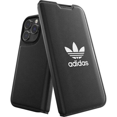 Adidas OR Booklet Case BASIC iPhone 14 Pro 6.1" czarno biały/black white 50182 (Apple iPhone 14 Pro), Smartphone Hülle, Schwarz Adidas OR Booklet Case BASIC iPhone 14 Pro 6.1" czarno biały/black white 50182 (Apple iPhone 14 Pro), Smartphone Hülle, Schwarz