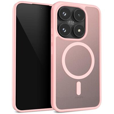 Crong Hybrid Matte Magnetic - Etui MagSafe Xiaomi 17 (różowy) (Xiaomi 17), Smartphone Hülle, Pink, Transparent Crong Hybrid Matte Magnetic - Etui MagSafe Xiaomi 17 (różowy) (Xiaomi 17), Smartphone Hülle, Pink, Transparent