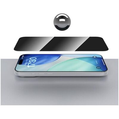 Devia Ultra Series Diamond Privacy Schutzglas für das iPhone 18 Pro – schwarzer Rahmen (1 Stk., Apple iPhone 18 Pro), Smartphone Schutzfolie, Schwarz Devia Ultra Series Diamond Privacy Schutzglas für das iPhone 18 Pro – schwarzer Rahmen (1 Stk., Apple iPhone 18 Pro), Smartphone Schutzfolie, Schwarz