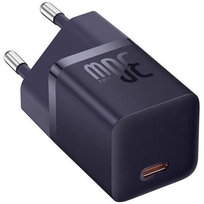 Baseus Ładowarka Ładowarka sieciowa GaN5 30W USB-C EU - fioletowa (30 W, 1 Port), USB Ladegerät, Violett Baseus Ładowarka Ładowarka sieciowa GaN5 30W USB-C EU - fioletowa (30 W, 1 Port), USB Ladegerät, Violett