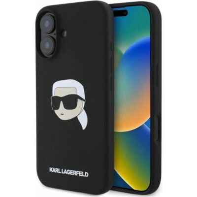 Karl Lagerfeld iPhone 16 MagSafe Hülle Schwarz Karl Lagerfeld iPhone 16 MagSafe Hülle Schwarz