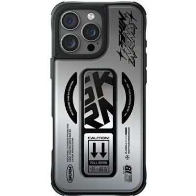 Skinarma case Kira Kobai iPhone 16 Pro Max 6.9" Magnetic Charging Grip Stand chrome (Apple iPhone 16 Pro Max), Smartphone Hülle, Silber Skinarma case Kira Kobai iPhone 16 Pro Max 6.9" Magnetic Charging Grip Stand chrome (Apple iPhone 16 Pro Max), Smartphone Hülle, Silber