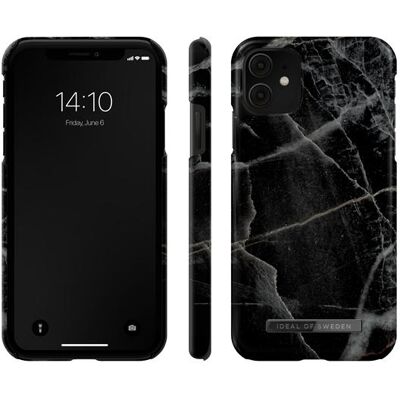 iDeal Of Sweden Designer Hard-Cover Black Thunder Marble (Apple iPhone 11, Apple iPhone XR), Smartphone Hülle, Mehrfarbig, Schwarz, Grau iDeal Of Sweden Designer Hard-Cover Black Thunder Marble (Apple iPhone 11, Apple iPhone XR), Smartphone Hülle, Mehrfarbig, Schwarz, Grau