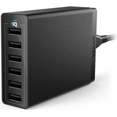 Anker PowerPort 6 - 6 USB-Ports Desktop-Ladegerät Anker PowerPort 6 - 6 USB-Ports Desktop-Ladegerät