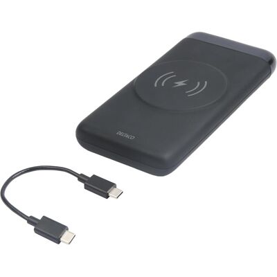 Deltaco Powerbank 10.000 mAh Kabellos Magnetisch - Schwarz Deltaco Powerbank 10.000 mAh Kabellos Magnetisch - Schwarz