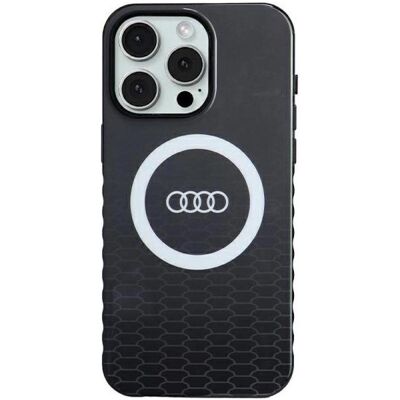 Audi IML Big Logo MagSafe Case iPhone 15 Pro Max 6.7" czarny/black hardcase AU-IMLMIP15PM-Q5/D2-BK (Apple iPhone 15 Pro Max), Smartphone Hülle, Schwarz Audi IML Big Logo MagSafe Case iPhone 15 Pro Max 6.7" czarny/black hardcase AU-IMLMIP15PM-Q5/D2-BK (Apple iPhone 15 Pro Max), Smartphone Hülle, Schwarz
