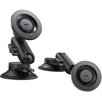 ESR OmniLock Magnetic Car Mount (Suction Cup), Black Carbon Fiber, Smartphone Halterung, Schwarz ESR OmniLock Magnetic Car Mount (Suction Cup), Black Carbon Fiber, Smartphone Halterung, Schwarz