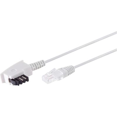 Shiverpeaks S/CONN maximum connectivity TAE-F Stecker auf RJ45 Stecker, VDSL Routerkabel, weiss, 15,0m, Telefon Zubehör Shiverpeaks S/CONN maximum connectivity TAE-F Stecker auf RJ45 Stecker, VDSL Routerkabel, weiss, 15,0m, Telefon Zubehör