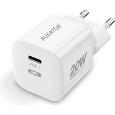 Aligator CHPD0018 mobile device charger Universal White AC Fast charging Indoor (20 W, 1 Port), USB Ladegerät, Weiss Aligator CHPD0018 mobile device charger Universal White AC Fast charging Indoor (20 W, 1 Port), USB Ladegerät, Weiss