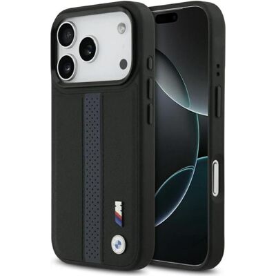 BMW Etui M Perforated Stripe Logo MagSafe do iPhone 17 Pro niebieski (Apple iPhone 17 Pro), Smartphone Hülle, Blau BMW Etui M Perforated Stripe Logo MagSafe do iPhone 17 Pro niebieski (Apple iPhone 17 Pro), Smartphone Hülle, Blau