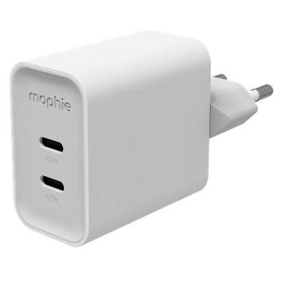 Zagg mophie Netzteil GaN 45W 2x USB-C 2026 weiss (45 W, 2 Ports), USB Ladegerät, Weiss Zagg mophie Netzteil GaN 45W 2x USB-C 2026 weiss (45 W, 2 Ports), USB Ladegerät, Weiss