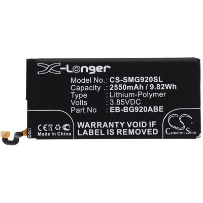 SiGN Samsung Galaxy S6 Battery, Smartphone Akku SiGN Samsung Galaxy S6 Battery, Smartphone Akku