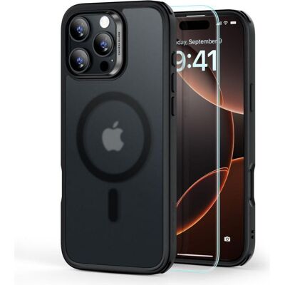 ESR Classic Hybrid Halolock MagSafe Case + Tempered Glass for iPhone 16 Pro - Semi-Transparent (Apple iPhone 16 Pro), Smartphone Hülle, Schwarz, Transparent ESR Classic Hybrid Halolock MagSafe Case + Tempered Glass for iPhone 16 Pro - Semi-Transparent (Apple iPhone 16 Pro), Smartphone Hülle, Schwarz, Transparent