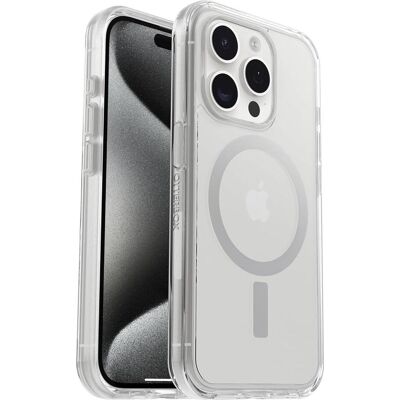 OtterBox Symmetry mit MagSafe (Apple iPhone 15 Pro), Smartphone Hülle, Transparent OtterBox Symmetry mit MagSafe (Apple iPhone 15 Pro), Smartphone Hülle, Transparent